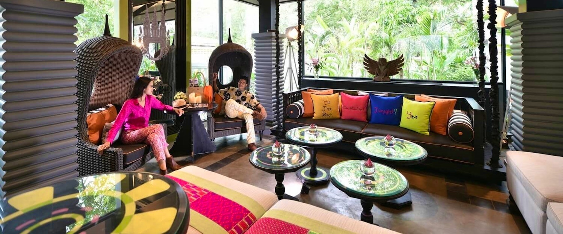 Lounge Area at Shinta Mani Angkor and Bensley Collection Pool Villas, Siem Reap