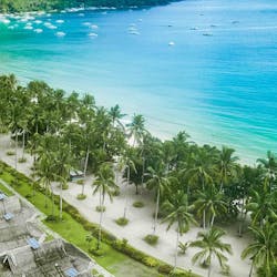 Overview of Daluyon Beach & Mountain Resort, Palawan