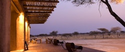 Deck area in the Fort at Onguma Private Game Reserve