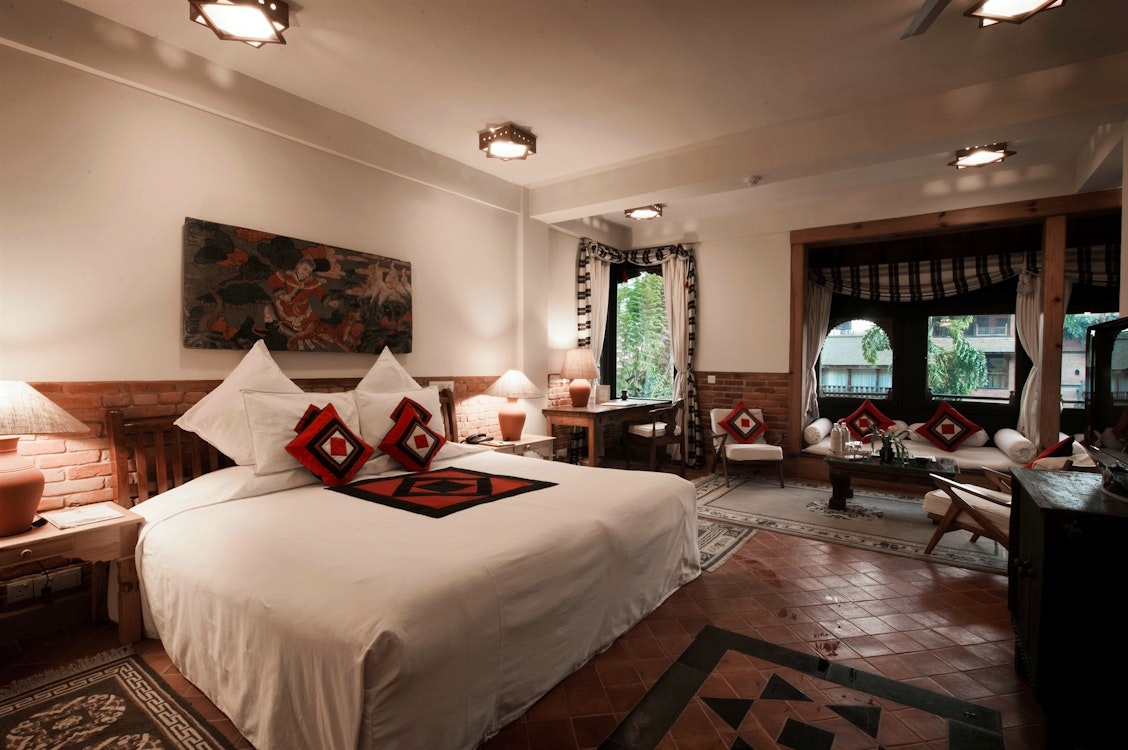 heritage deluxe room at dwarikas hotel