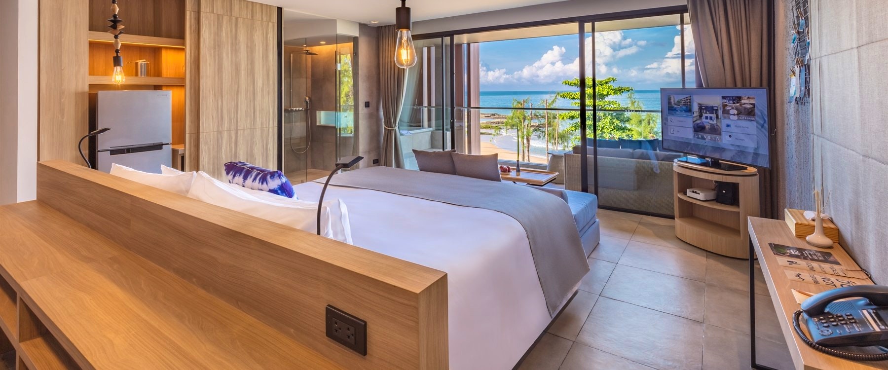 Deluxe seaview room at La Vela Khao Lak