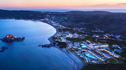 Ikos Aria at night, Kos, Greece