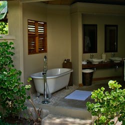 Outdoor Bathroom at Denis Private Island, Seychelles