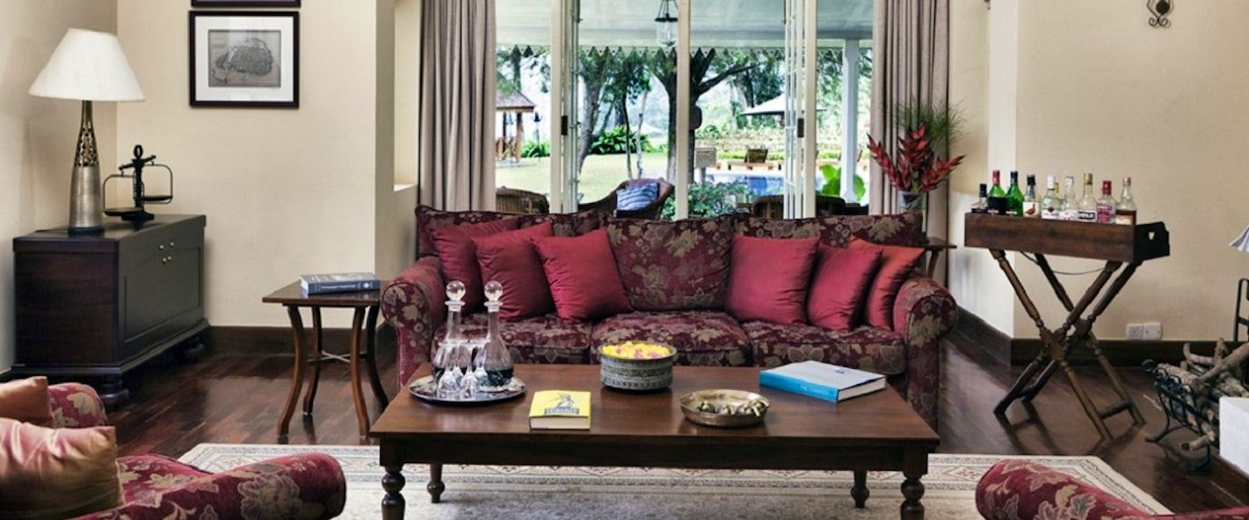 Lounge area at Ceylon Tea Trails