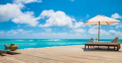 beach at denis private island seychelles