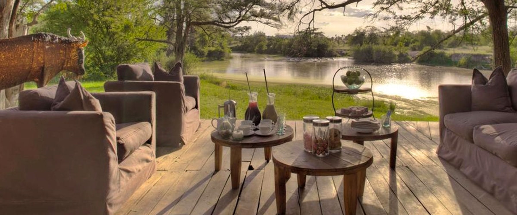 Exterior of &Beyond Grumeti Serengeti Tented Camp