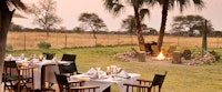 Dining area in Bush Camp at Onguma Private Game Reserve