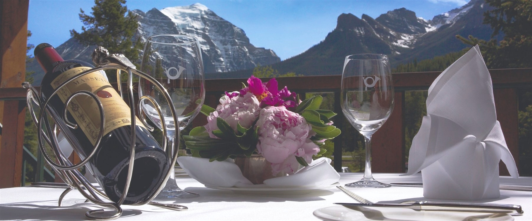 Dining On The Patio at Post Hotel & Spa, Alberta