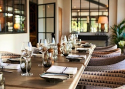 Dining at The Fish, Farncombe Estate, England, UK