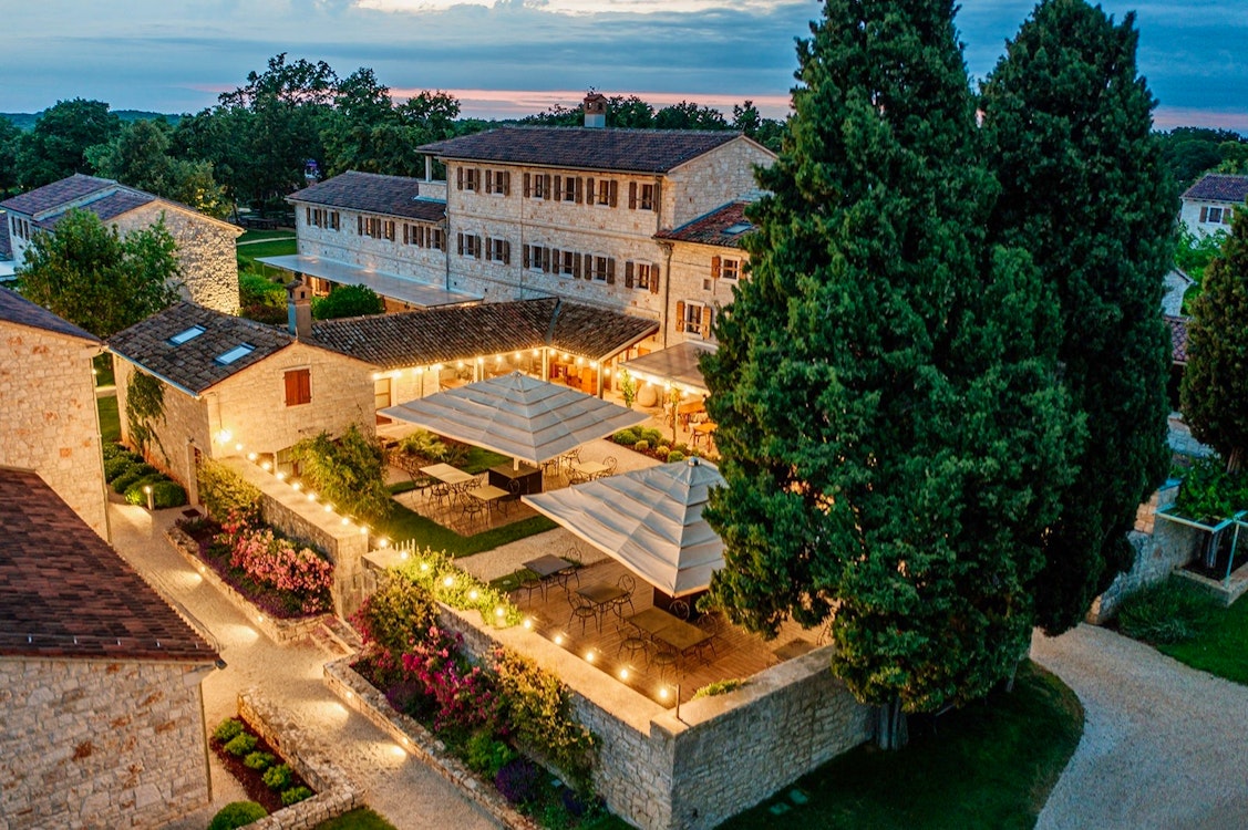 Exterior Farm House Evening