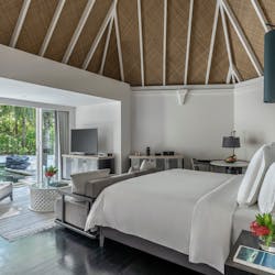Room at the Four Seasons Resort Maldives at Kuda Huraa
