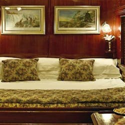Double bedroom on Rovos Rail, South Africa