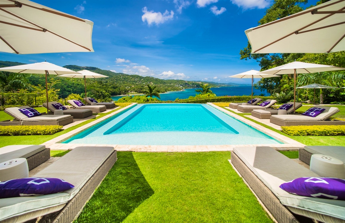 premium luxury villa pool view at round hill villas jamaica