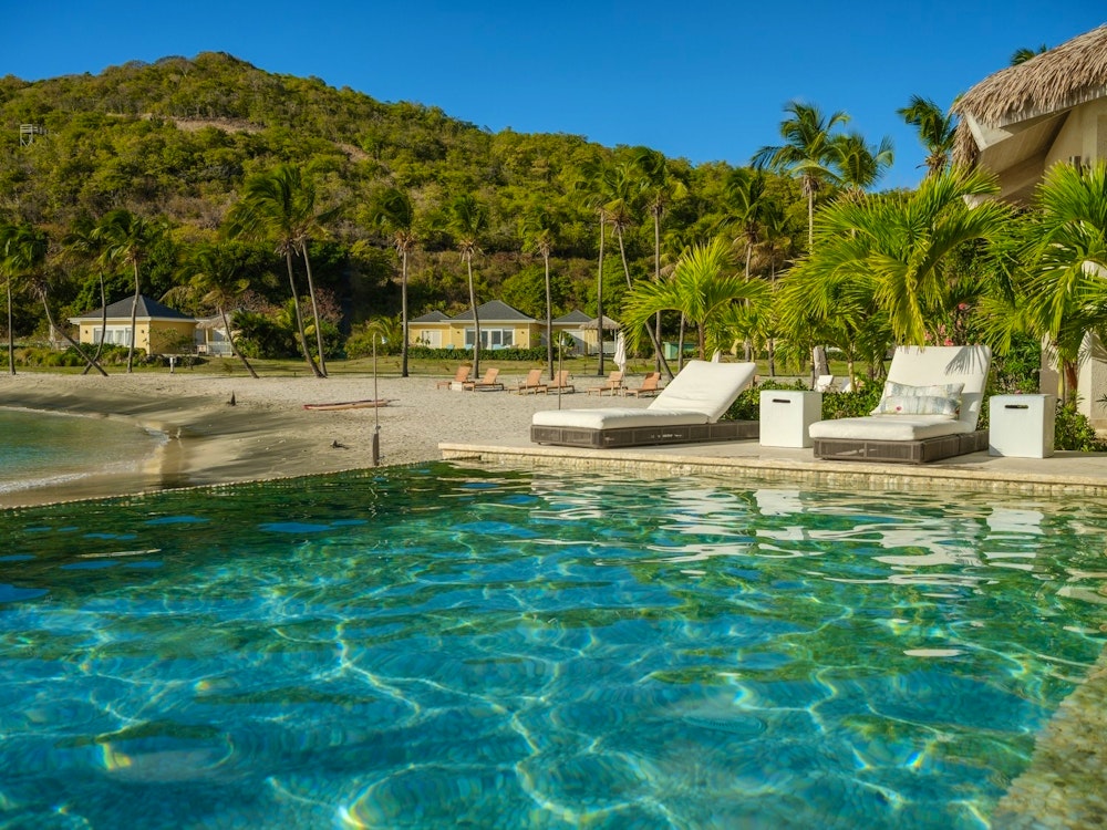 pool at the liming st vincent  the grenadines caribbean