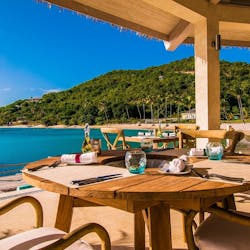 Beach Dining at The Liming, St Vincent & The Grenadines, Caribbean