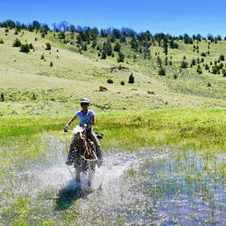 Riding at Medicine Lodge Horse Drives at Silver Spur Ranch