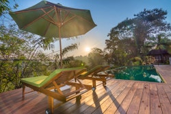 The swimming pool deck, King’s Pavilion, Kandy