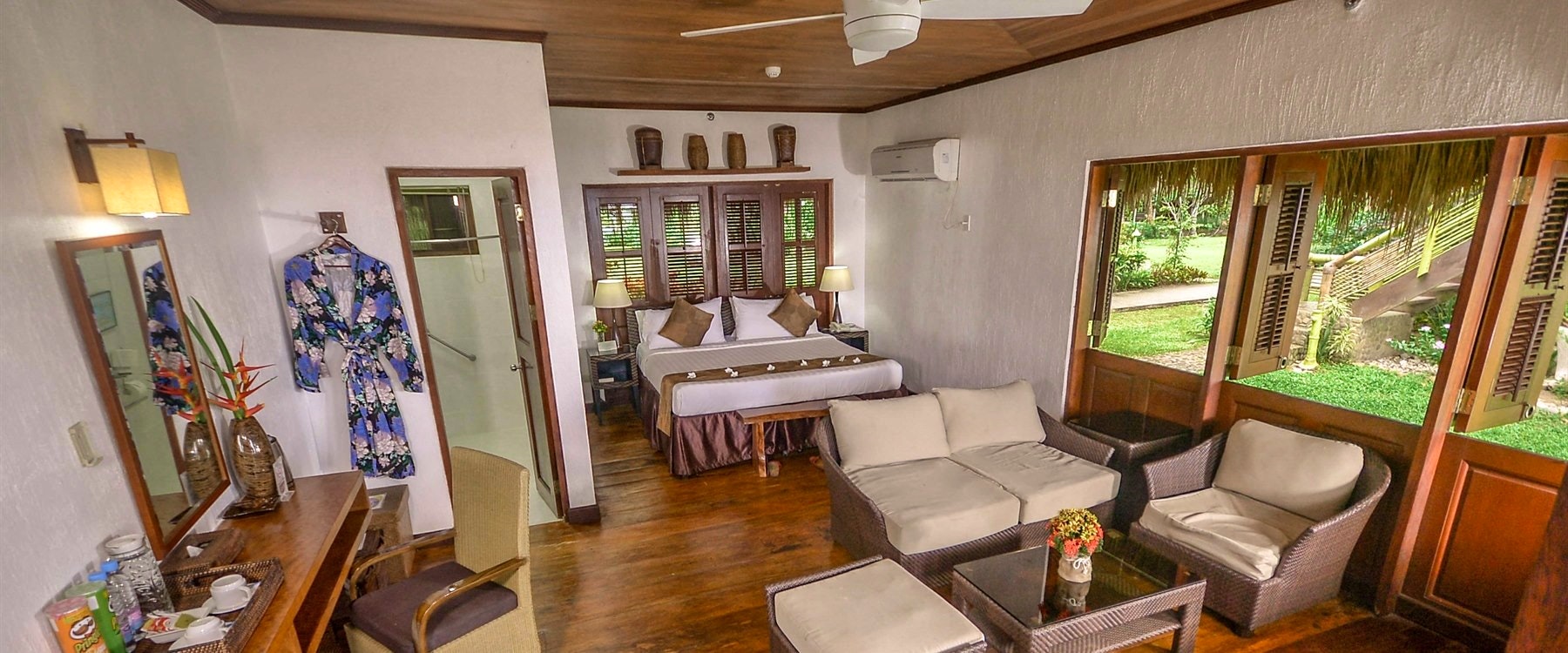 Bedroom at Daluyon Beach & Mountain Resort, Palawan