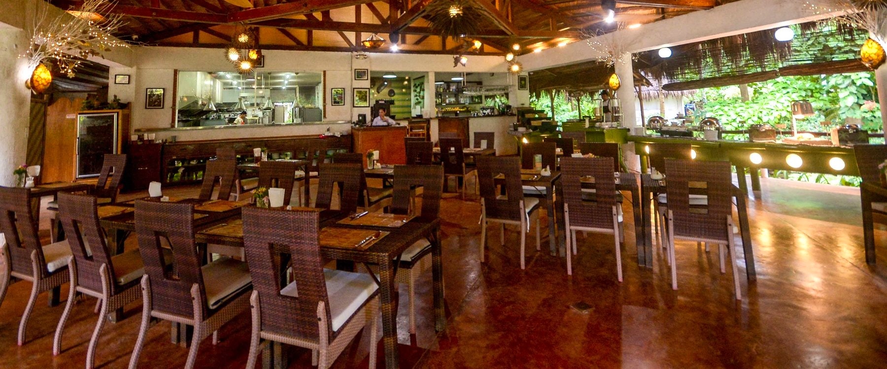 Restaurant at Daluyon Beach & Mountain Resort, Palawan