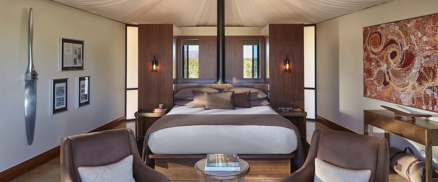 luxury tent interior