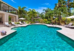pool area at eden villa sugar hill barbados