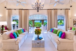 living room at sugar hill eden villa barbados 