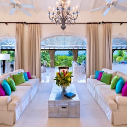 living room at sugar hill eden villa barbados