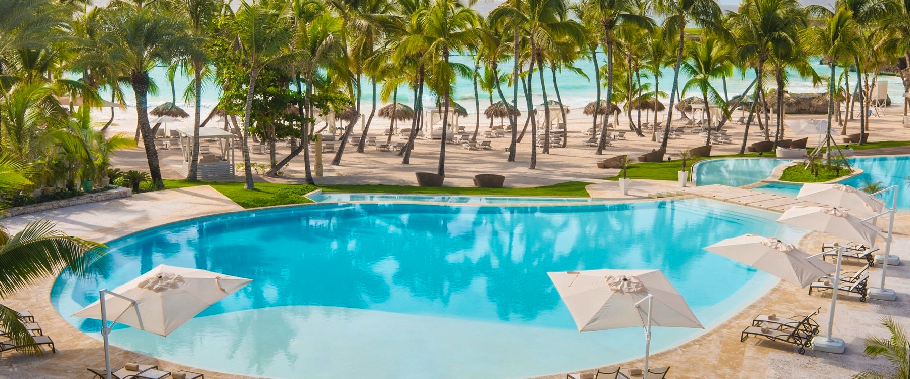 Infinity Pool and Beach at Eden Roc at Cap Cana Boutique Suites & Beach Club, Dominican Republic