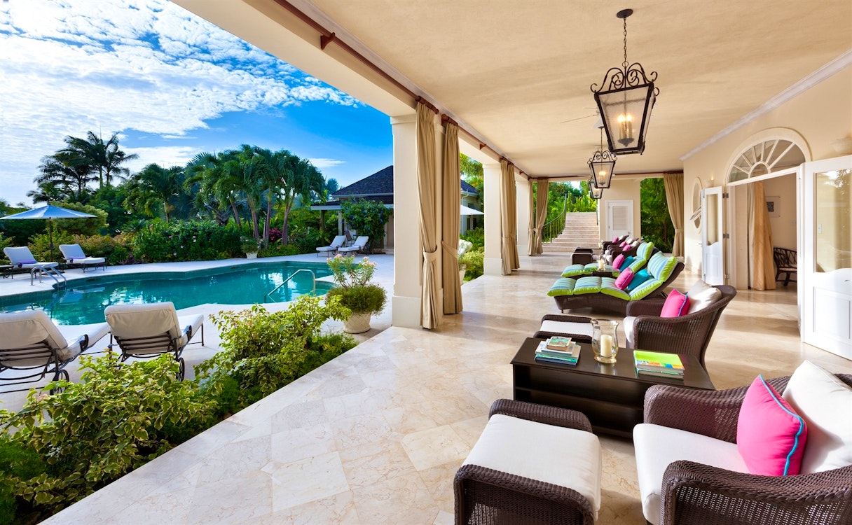 patio at eden villa sugar hill barbados 