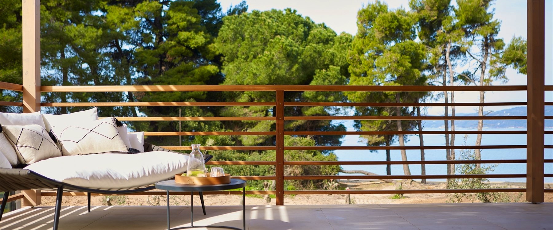 Private Terrace at Elivi, Skiathos, Greece