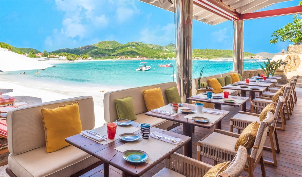 sand bar at eden rock st barths