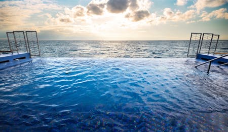 Infinity pool on a regent seven seas cruise ship