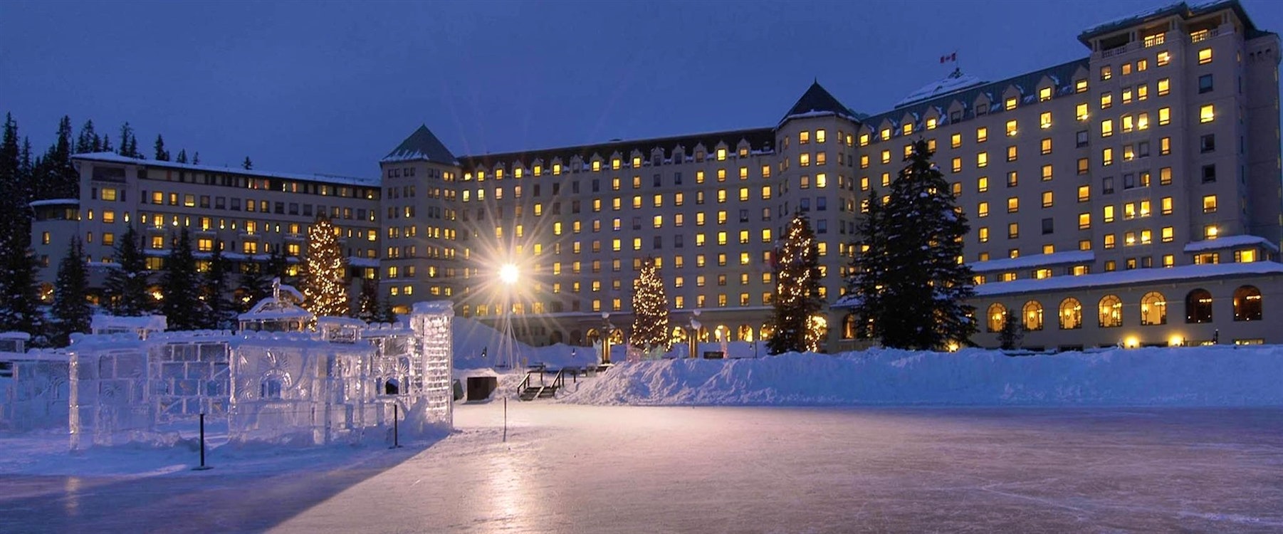 Exterior of Fairmont Chateau Lake Louise, Alberta 