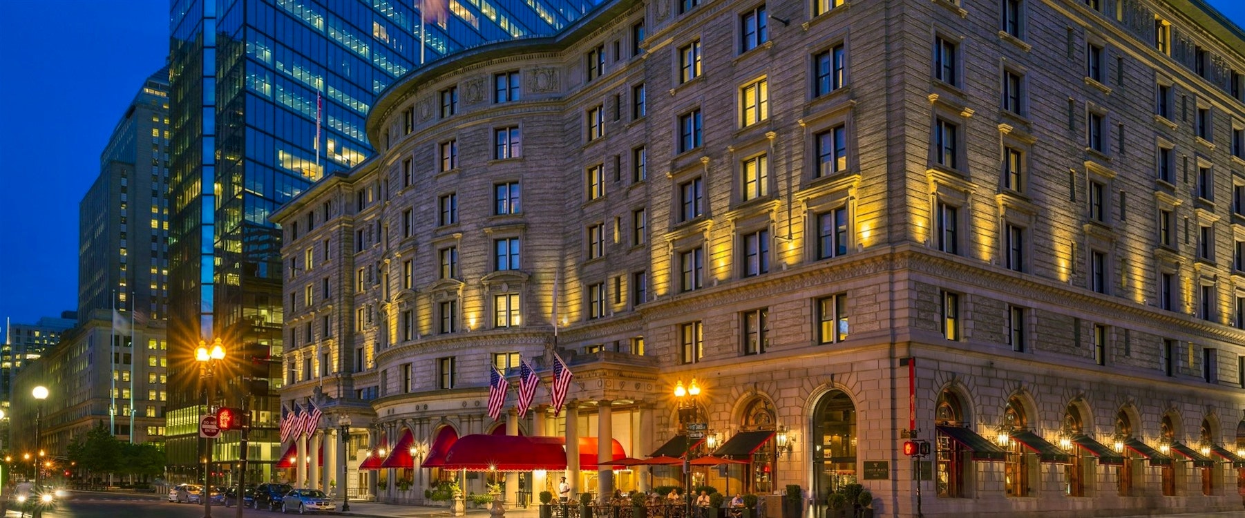 Exterior of Fairmont Copley Plaza, Boston 