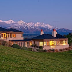 Exterior of hotel, Cabot Lodge, Queenstown, South Island, New Zealand