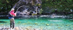Fishing at Fiordland Lodge, New Zealand 