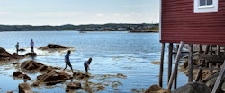 Beautiful exterior of Fogo Island Inn, Newfoundland