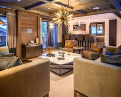 Four-Bedroom Prestige Residences Living Area at Six Senses Residences, Courchevel
