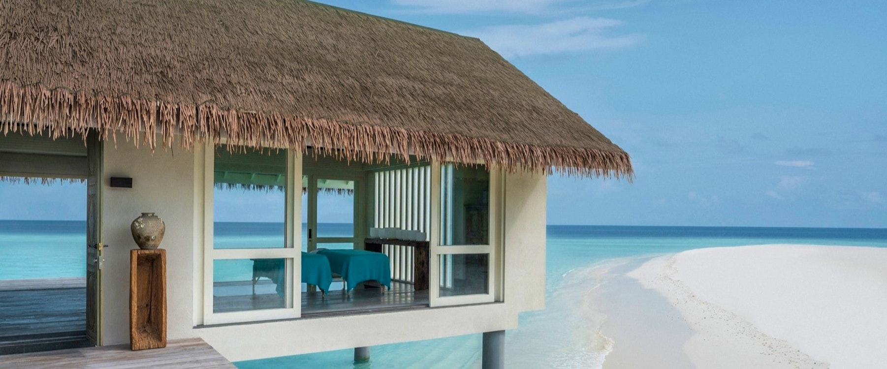 Spa Treatment Area at Four Seasons Private Island Maldives at Voavah