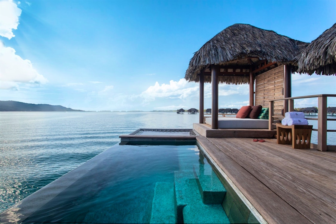 overwater bungalow suite with private pool at four seasons bora bora resort french polynesia 
