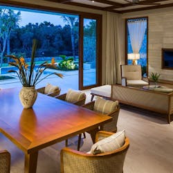 Three bedroom villa living room at Fusion Resort Phu Quoc, Vietnam