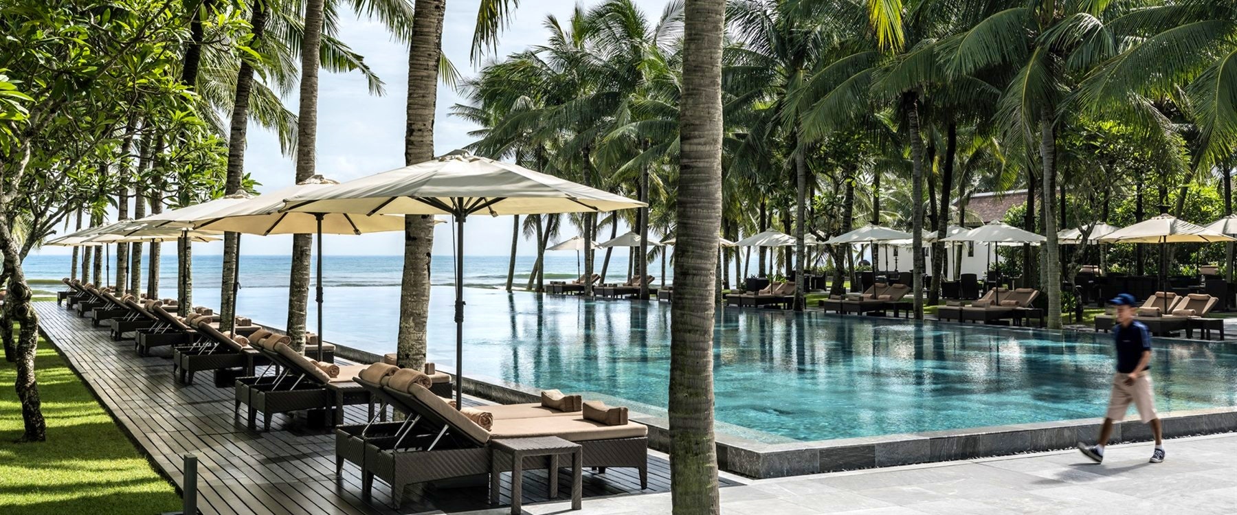 Olympic size pool at Four Seasons Resort The Nam Hai, Hoi An, Vietnam