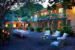 al fresco dining at fustic house barbados 