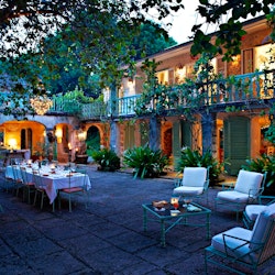 al fresco dining at fustic house barbados