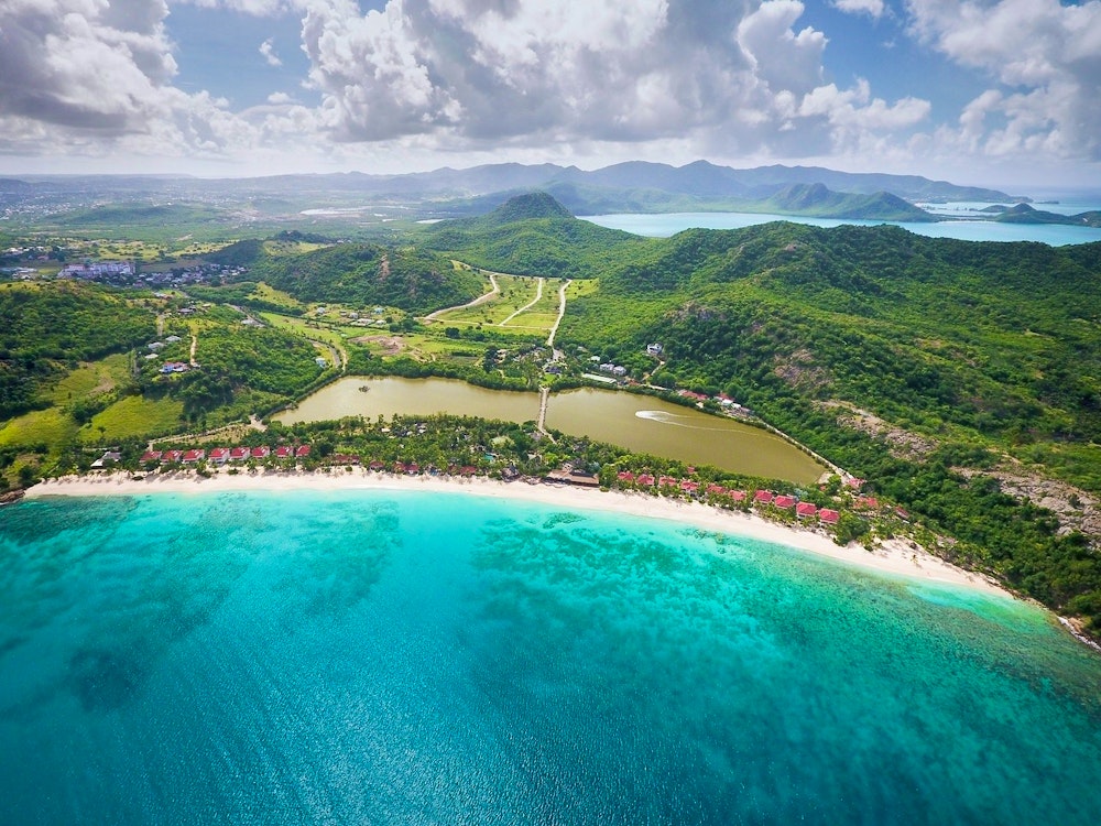 aerial view of galley bay resort  spa antigua