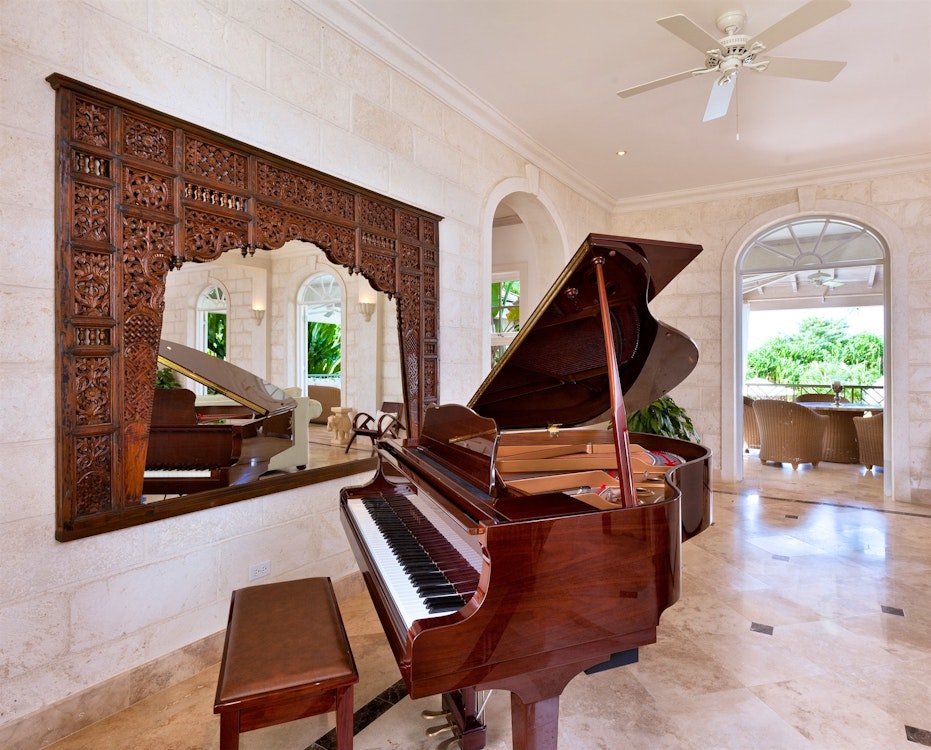 grand piano at sugar hill  go easy barbados 