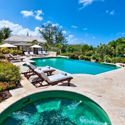 pool and jacuzzi at sugar hill go easy barbados