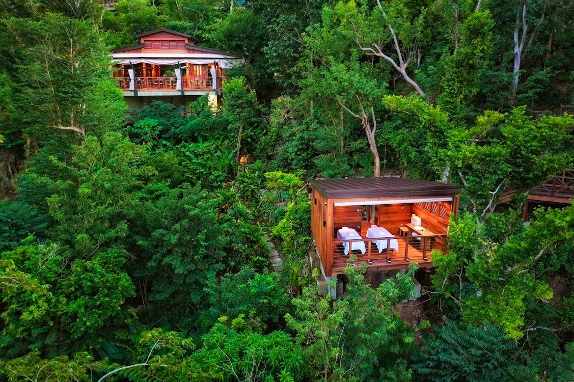 Gommier Spa and Zing Zing Restaurant, Secret Bay, Dominica, Caribbean