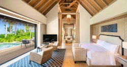 Two or Three-bedroom Grand Beach Villa with Pool at Waldorf Astoria Maldives