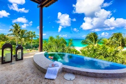 diamond bedroom plunge pool at nevaeh villa anguilla